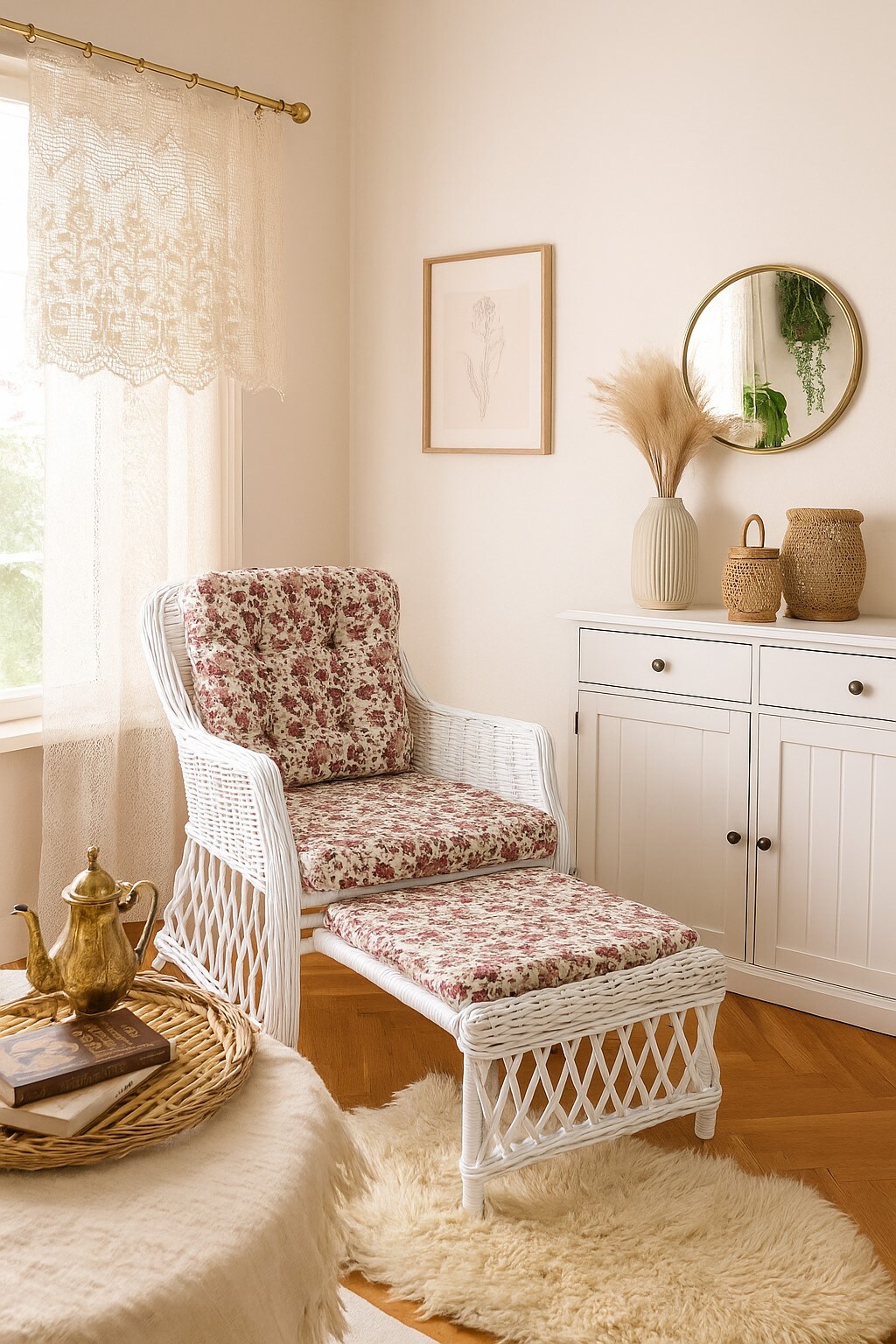 m&ouml;bel direkt online Rattansessel mit Kissen Donald 