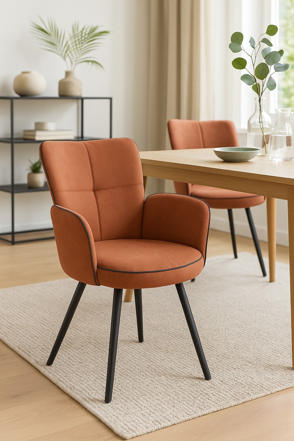 m&ouml;bel direkt online Armlehnstuhl (2St&uuml;ck) Linda terra 