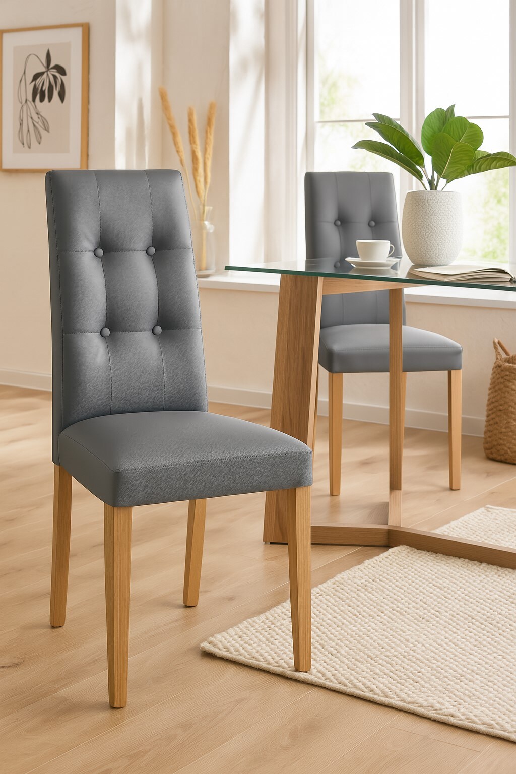 m&ouml;bel direkt online Polsterstuhl (2St&uuml;ck) Inka 