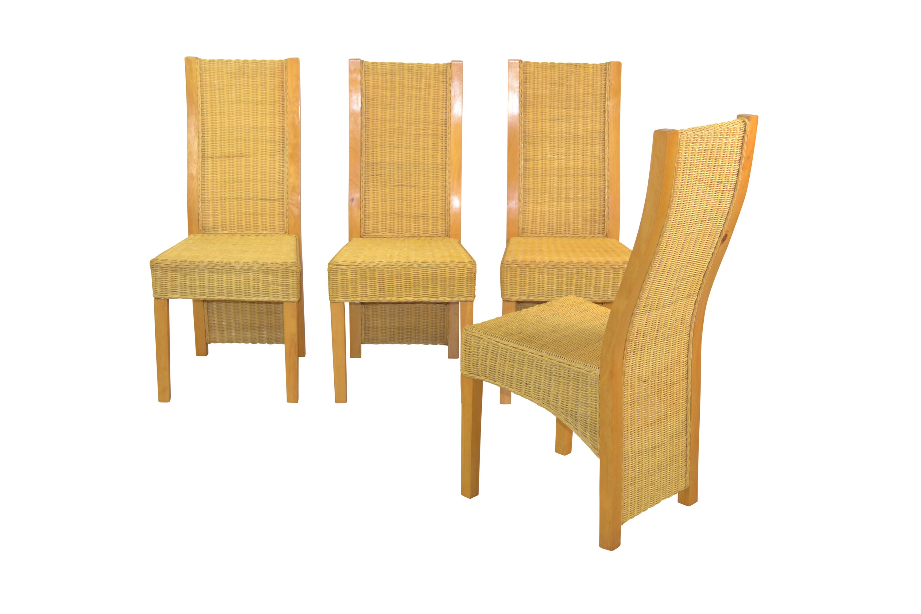 m&ouml;bel direkt online Rattanstuhl 4er-Set in drei Farben 