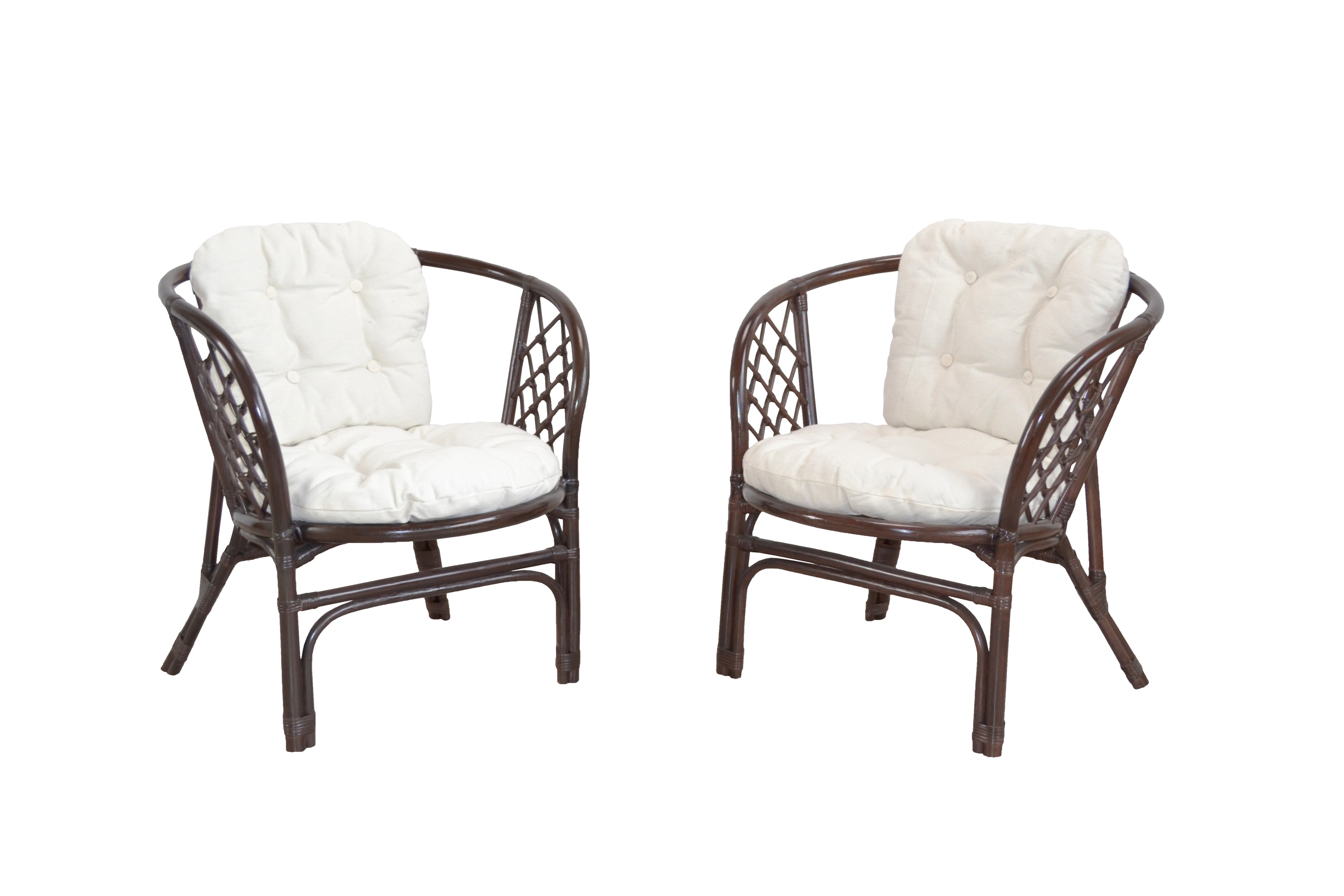 m&ouml;bel direkt online 2er-Set Rattansessel mit Kissen Sonja 