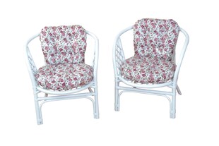 möbel direkt online 2er-Set Rattansessel mit Kissen Sonja 