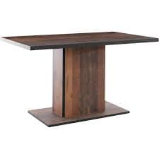 m&ouml;bel direkt online Esstisch 138x80 cm S&auml;ulen-Esstisch braun 