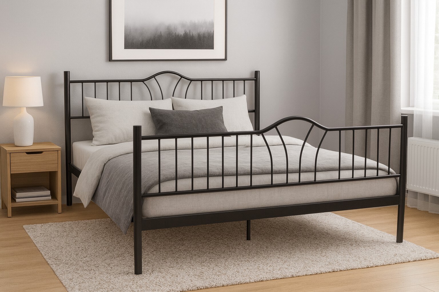 m&ouml;bel direkt online Metallbett 140x200 cm Santi 