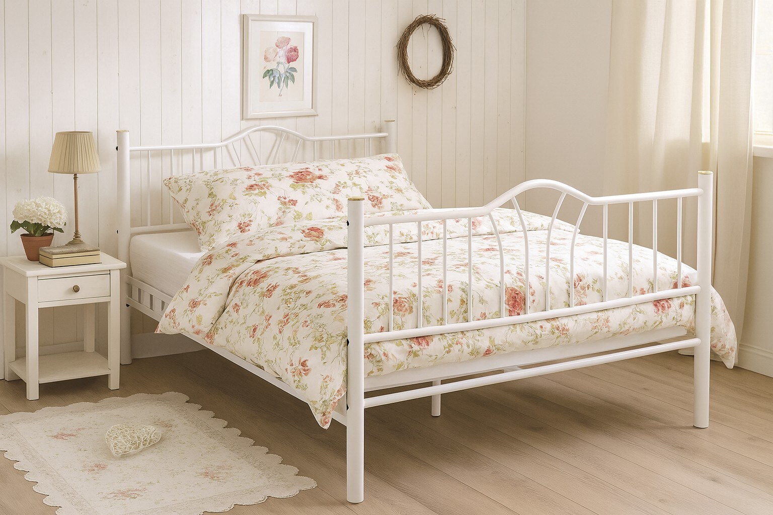 m&ouml;bel direkt online Metallbett 140x200 cm Santi 