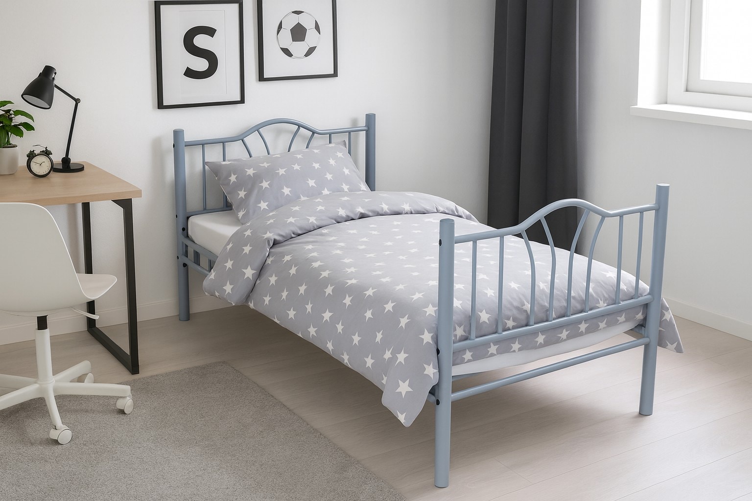 m&ouml;bel direkt online Metallbett 90x200 cm Santi 