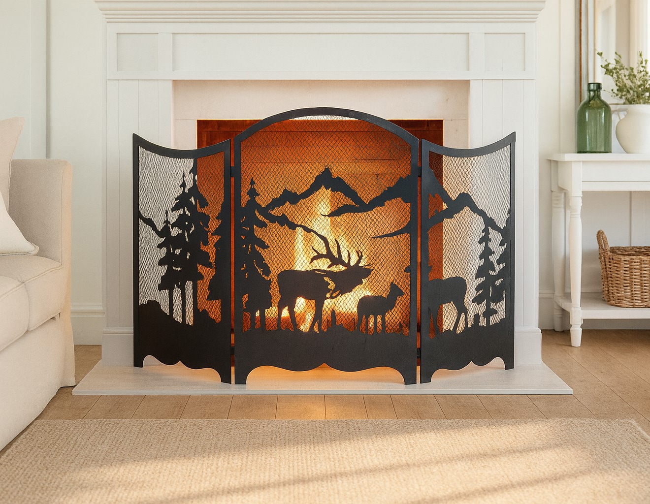 m&ouml;bel direkt online Kamingitter, Kaminparavent Rosalie 