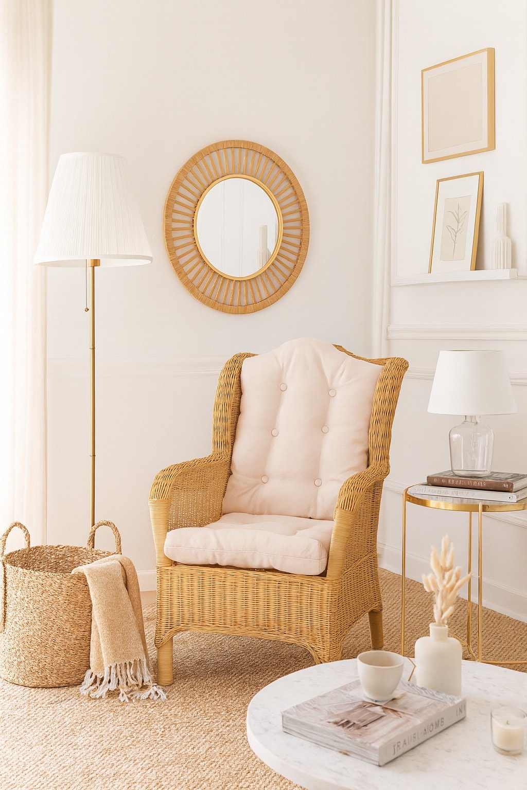 m&ouml;bel direkt online Rattansessel handgeflochten "Jascha" 