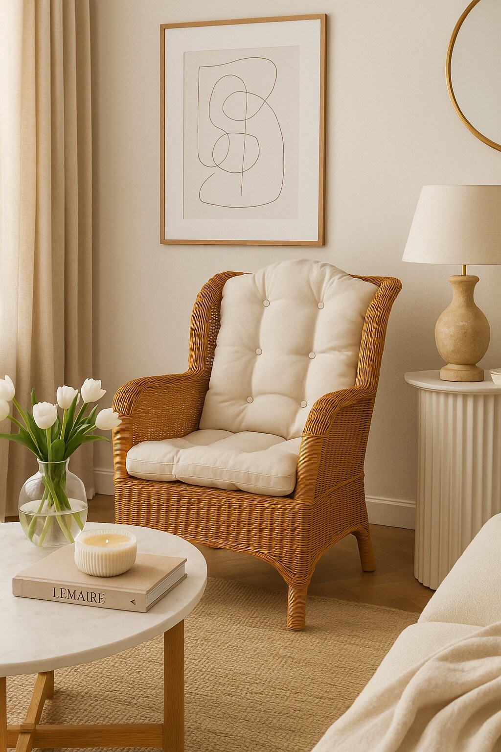 m&ouml;bel direkt online Rattansessel handgeflochten "Jascha" 