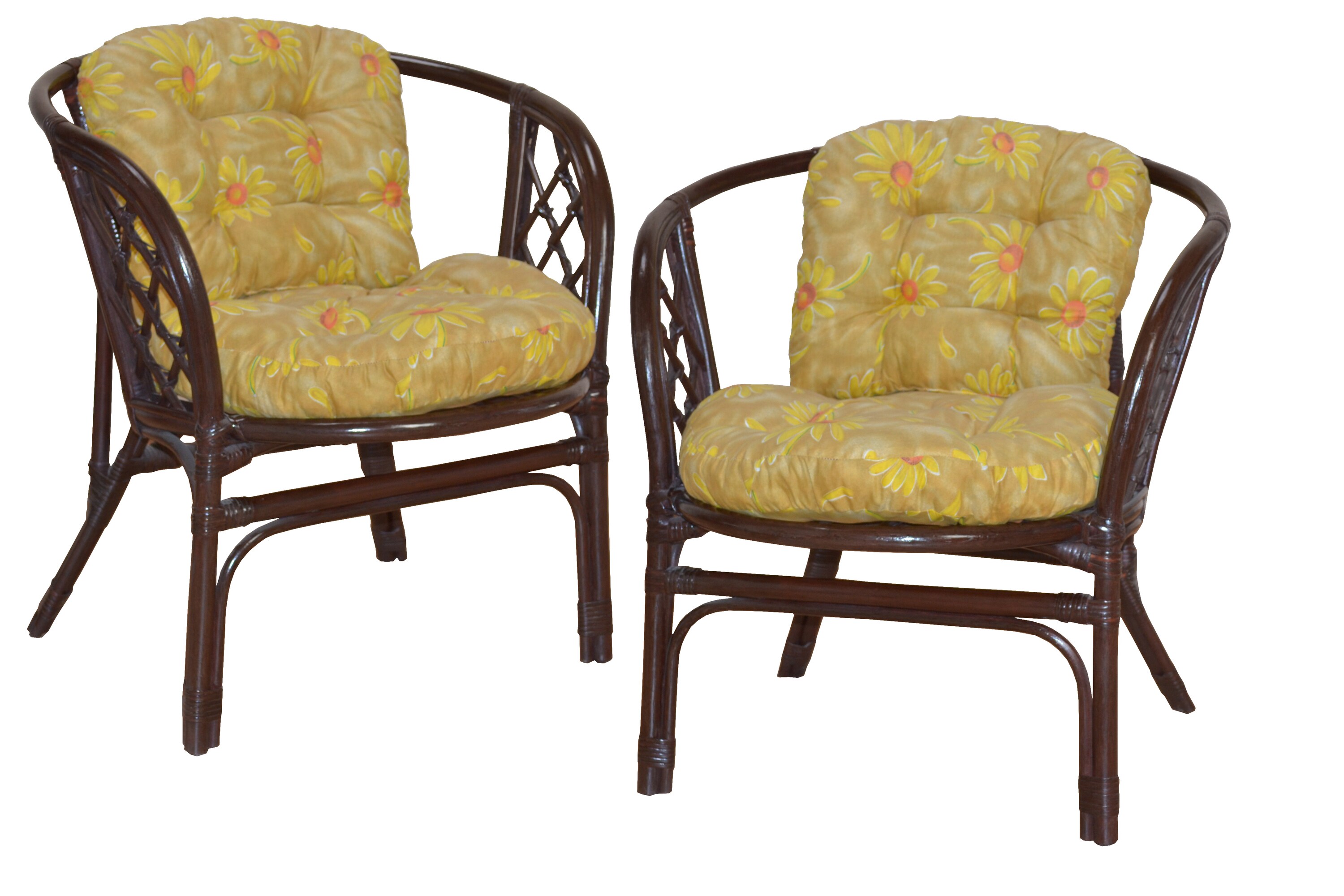 m&ouml;bel direkt online Rattansessel 2 St&uuml;ck mit passendem Sitz- und R&uuml;ckenkissen Karl 