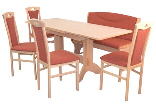 möbel direkt online Sitzgruppe  6-teilig "Madrid" mit Wangen-Esstisch 