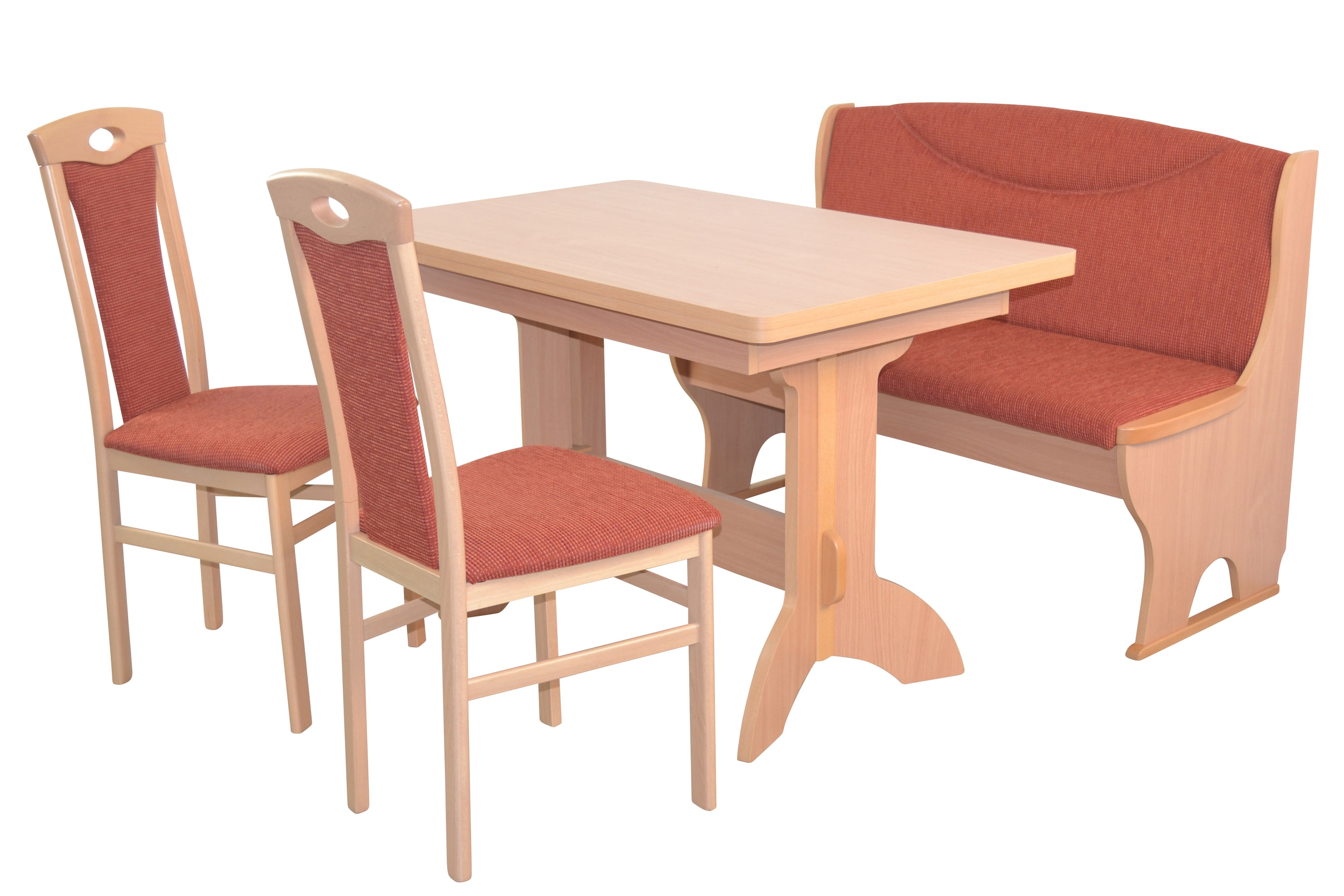 m&ouml;bel direkt online Sitzgruppe  4-teilig "Madrid" mit Wangen-Esstisch 