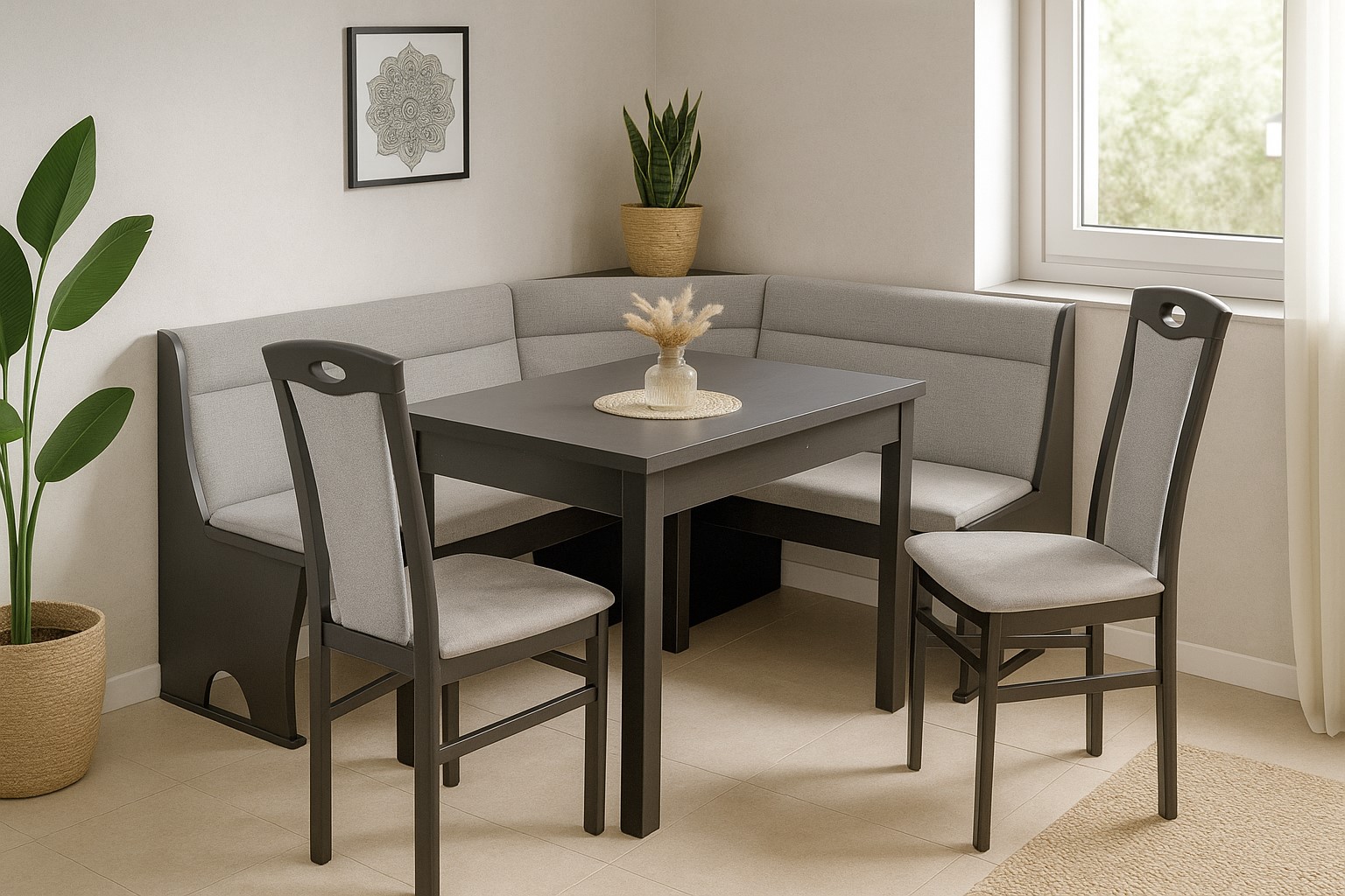 m&ouml;bel direkt online Eckbankgruppe  (4teilig) "Zac" 