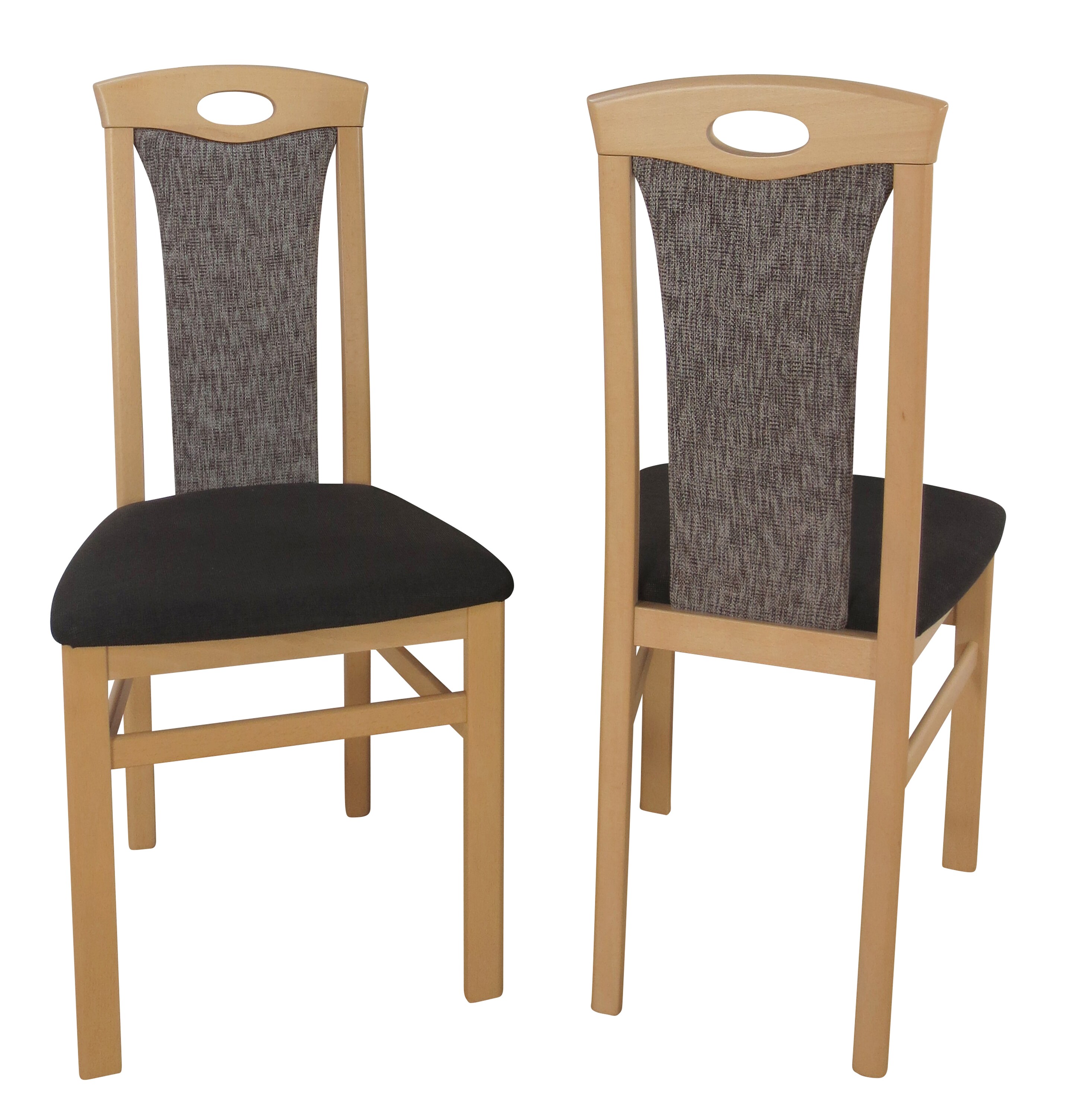 m&ouml;bel direkt online Stuhl Massivholz 2er Set "Kasia" 