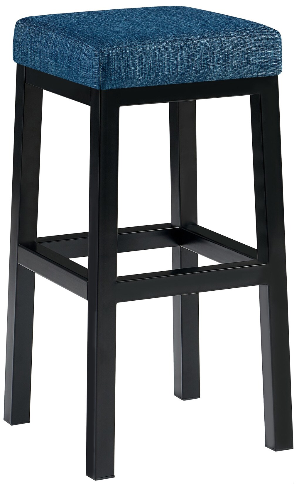 CLP Barhocker Taylor I Sitzhöhe 78 cm I Gepolsterter Barstuhl mit Stoffbezug I Tresenhocker mit schwarzem Metallgestell