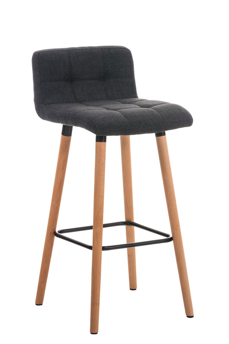 CLP Barhocker Lincoln Stoff Farbe: dunkelgrau
