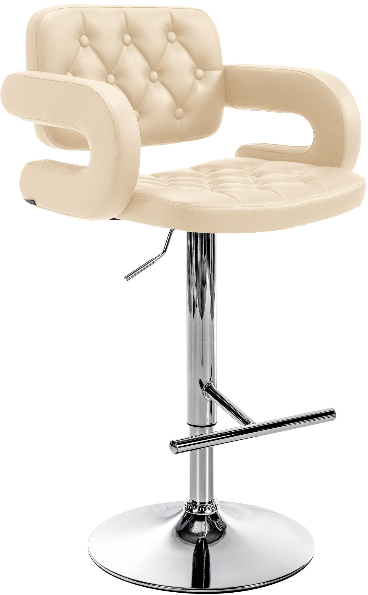 CLP Barhocker Dublin Mit Kunstleder-Bezug I H&ouml;henverstellbar 