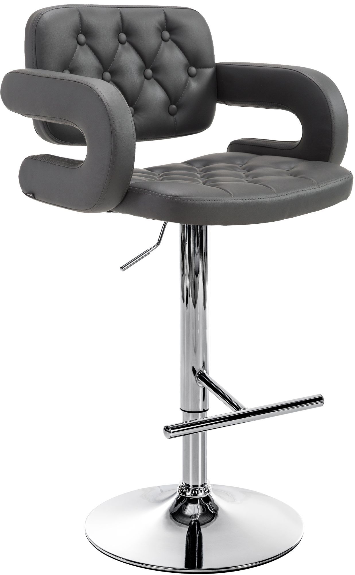 CLP Barhocker Dublin Mit Kunstleder-Bezug I H&ouml;henverstellbar 