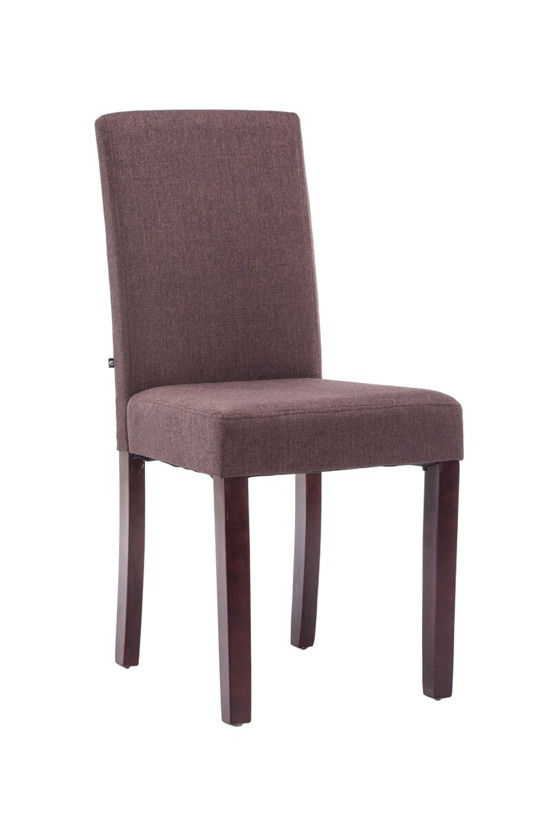 CLP Esszimmerstuhl Ina mit Holzgestell und Stoffbezug I Lehnstuhl mit einer Sitzh&ouml;he von 47 cm I Polsterstuhl mit hoher R&uuml;ckenlehne 