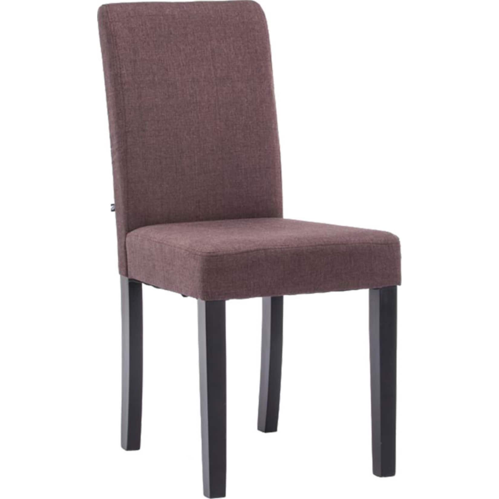 CLP Esszimmerstuhl Ina mit Holzgestell und Stoffbezug I Lehnstuhl mit einer Sitzh&ouml;he von 47 cm I Polsterstuhl mit hoher R&uuml;ckenlehne 