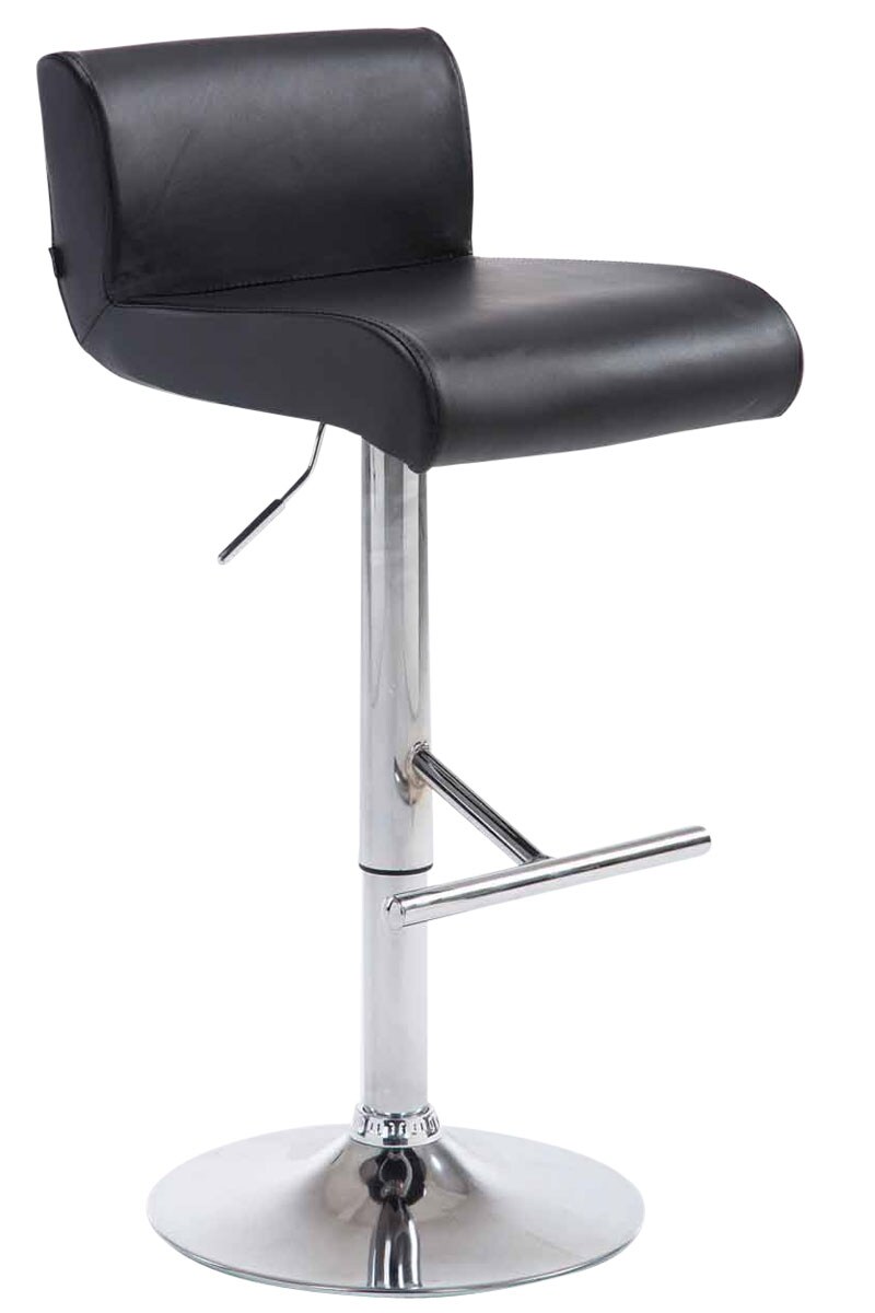 CLP Barhocker CALIFORNIA Kunstleder | Barstuhl Mit Lehne | H&ouml;henverstellbarer Tresenhocker Mit Fu&szlig;st&uuml;tze | In Vielen Farben 