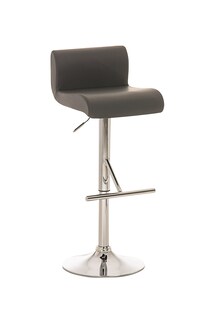 CLP Barhocker CALIFORNIA Kunstleder | Barstuhl Mit Lehne | Höhenverstellbarer Tresenhocker Mit Fußstütze | In Vielen Farben 