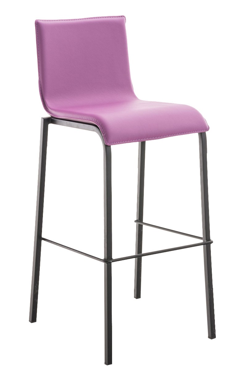 CLP Barhocker Avola I Stapelbarer Barstuhl Mit Metallgestell Und Kunstlederbezug I  Thekenhocker Mit 78 CM Sitzh&ouml;he 