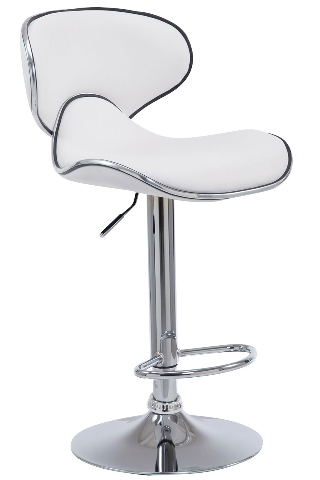 CLP Barhocker Las Vegas V2 chrom Farbe: weiß, Gestell Farbe: chrom