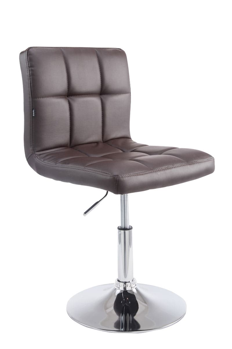 CLP Drehstuhl Palma V2 Mit Hochwertiger Polsterung Und Kunstlederbezug I H&ouml;henverstellbarer Esszimmerstuhl Mit Metallgestell In Chrom-Optik 