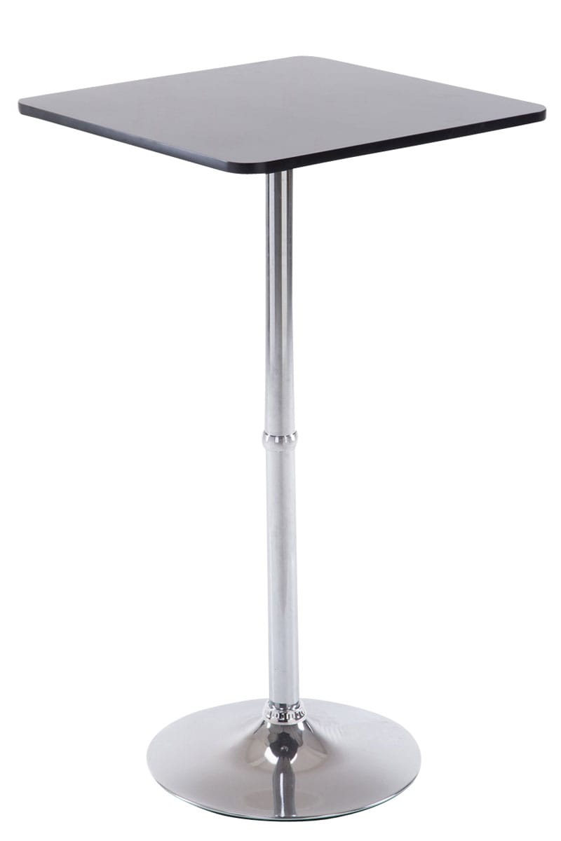 CLP Stehtisch Quadratisch I Eckige Tischplatte 60 X 60 CM | Stabiles Metallgestell 