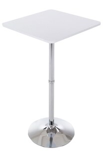 CLP Stehtisch Quadratisch I Eckige Tischplatte 60 X 60 CM | Stabiles Metallgestell 