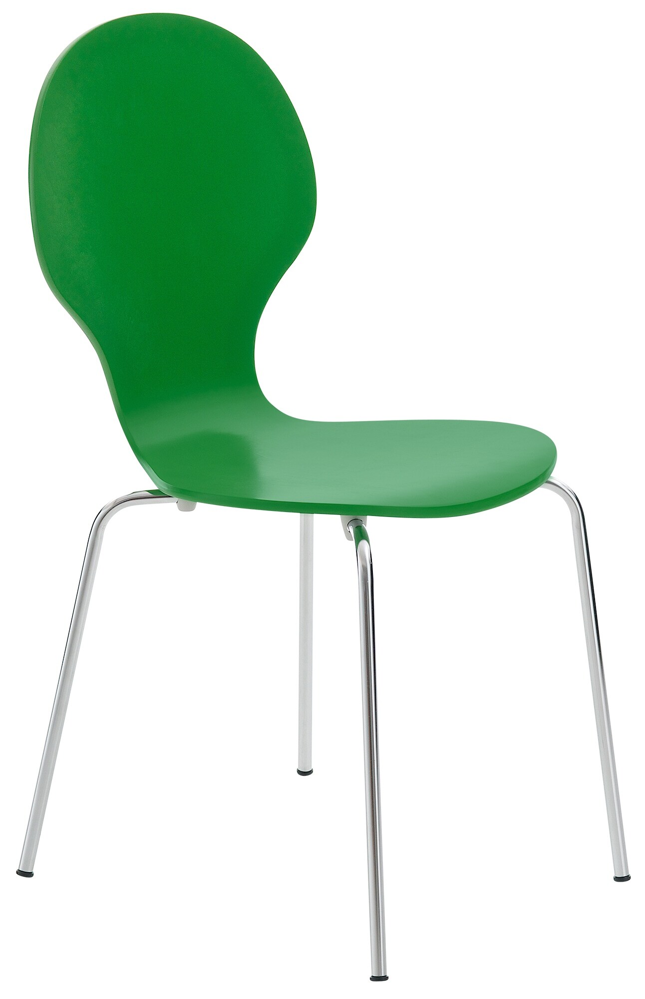CLP Stapelstuhl Diego I Komfortabler Esszimmerstuhl I Metallgestell, Holzsitz I Ergonomisches Design I Platzsparend In Esszimmer Und K&uuml;che 