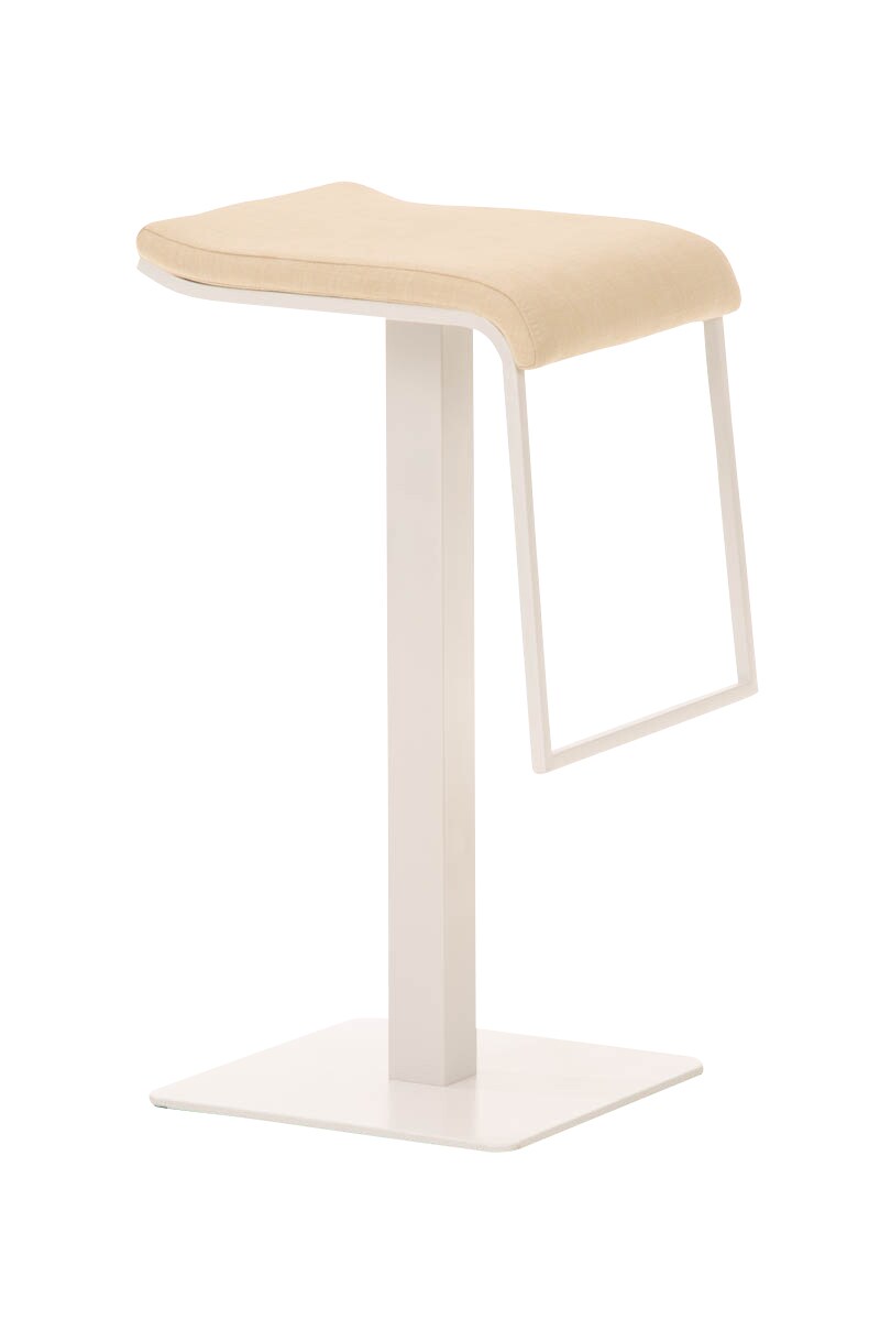 CLP Barhocker Lameng Stoff I Thekenhocker Mit Metallgestell I Barstuhl Mit Bodenplatte Und Fu&szlig;ablage 