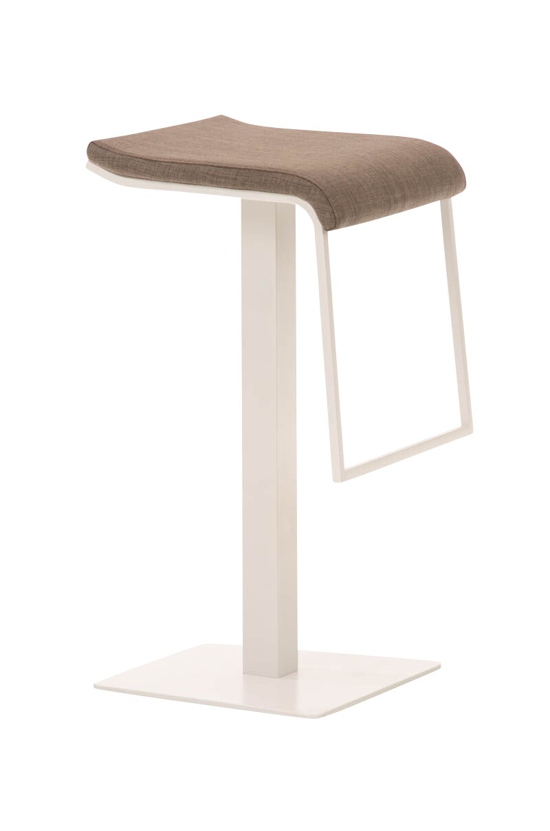 CLP Barhocker Lameng Stoff I Thekenhocker Mit Metallgestell I Barstuhl Mit Bodenplatte Und Fu&szlig;ablage 