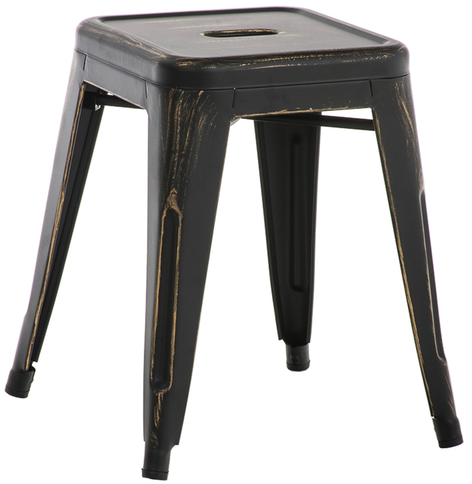 CLP Hocker Armin antik - Farbe: schwarz-gold