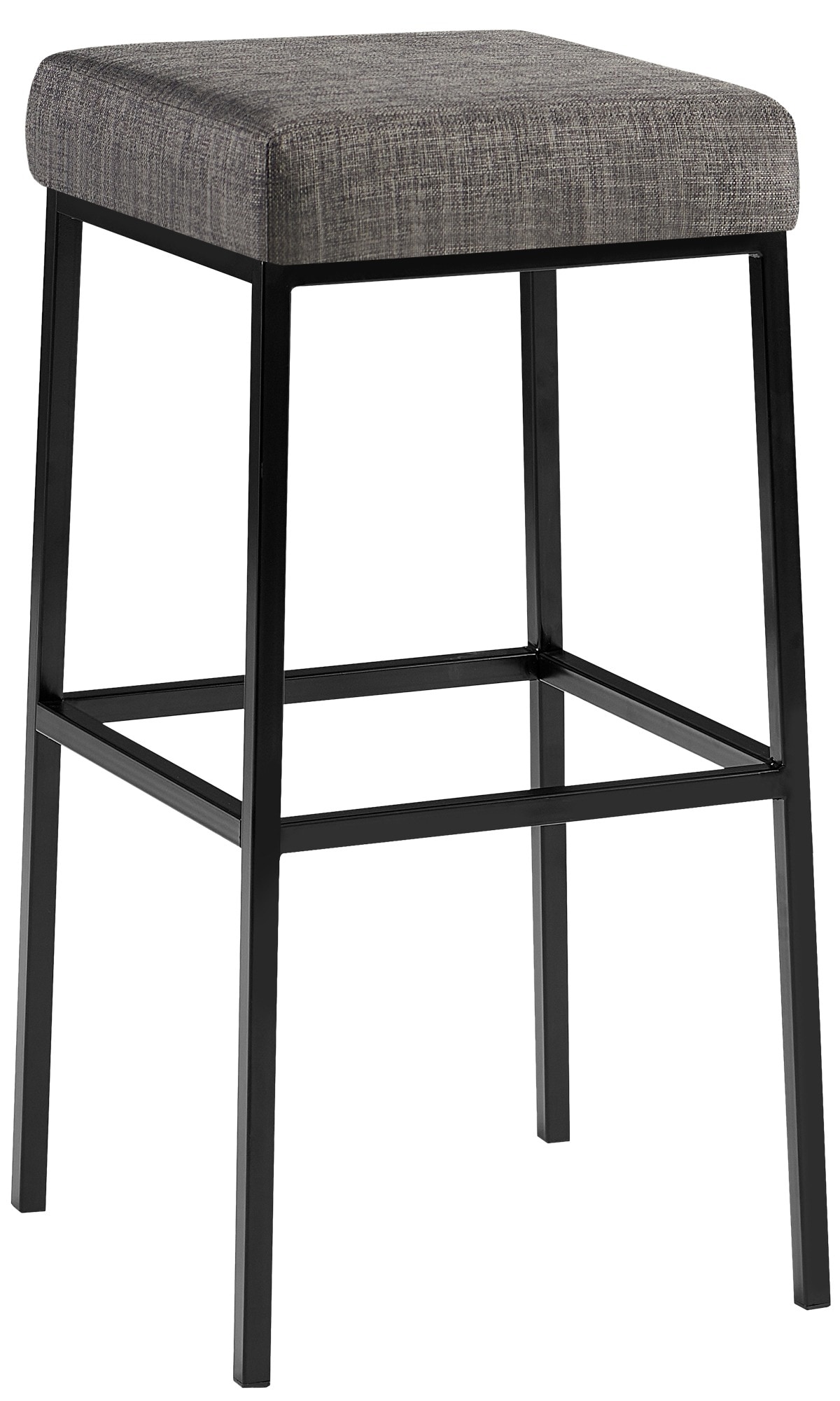 CLP Barhocker Montreal I Gepolsterter Barstuhl mit Stoffbezug I Tresenhocker mit Metallgestell 