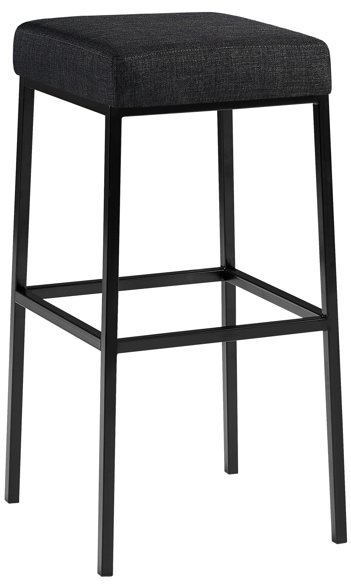 CLP Barhocker Montreal I Gepolsterter Barstuhl mit Stoffbezug I Tresenhocker mit Metallgestell 