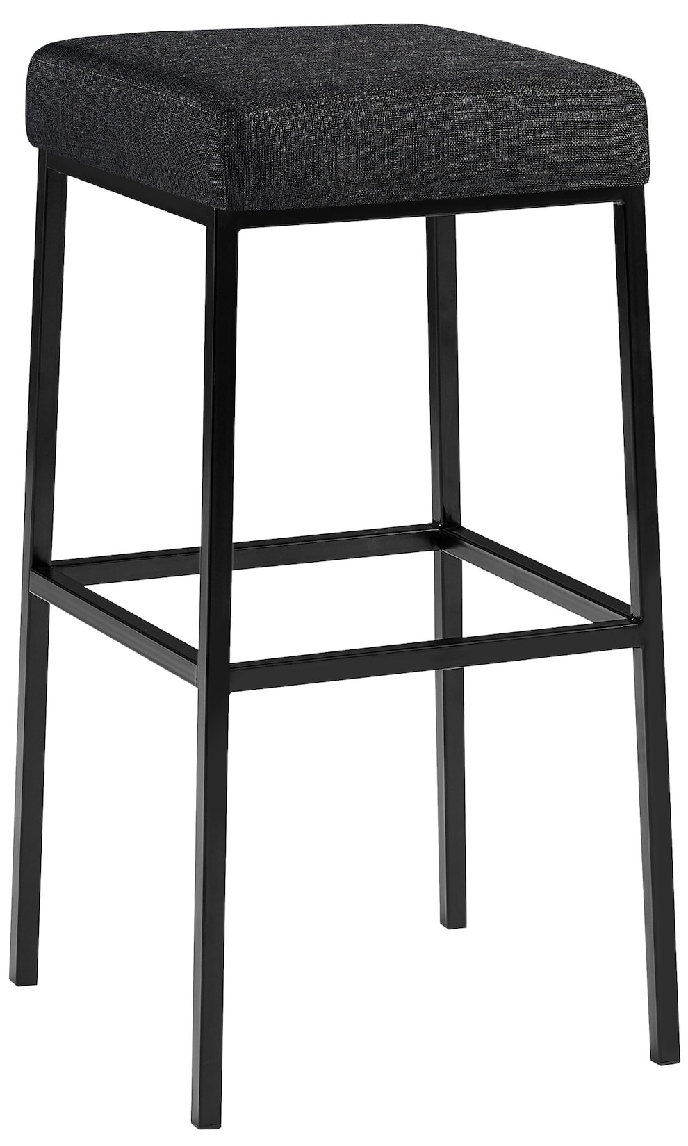 CLP Tabouret de bar Montréal 80 Tissu , Gris foncé/Noir
