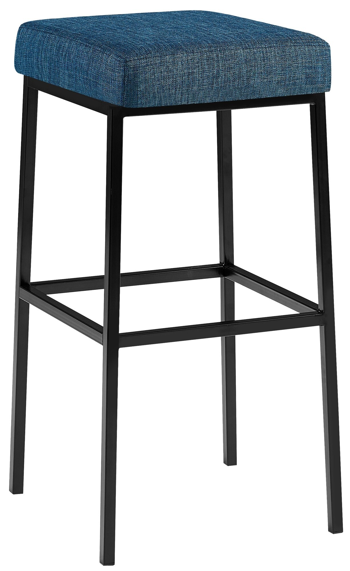 CLP Barhocker Montreal I Gepolsterter Barstuhl mit Stoffbezug I Tresenhocker mit Metallgestell 