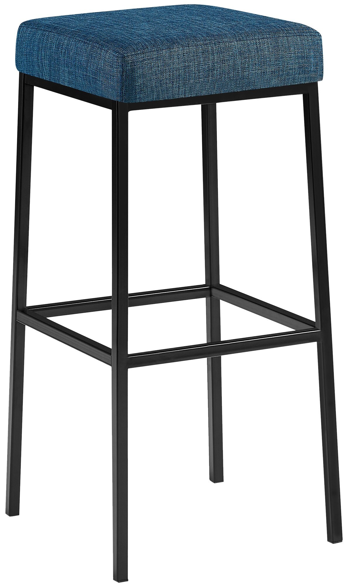 CLP Barhocker Montreal I Gepolsterter Barstuhl mit Stoffbezug I Tresenhocker mit Metallgestell 