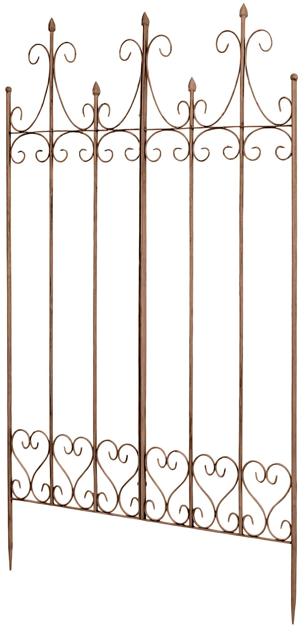 CLP Rankgitter Metall 130 cm hoch Flieder, stabile Rankhilfe f&uuml;r Kletterpflanzen, vormontiert, Landhausstil, Spalier Sichtschutz 
