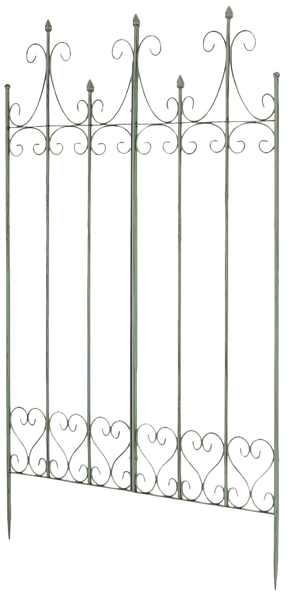 CLP Rankgitter Metall 130 cm hoch Flieder, stabile Rankhilfe f&uuml;r Kletterpflanzen, vormontiert, Landhausstil, Spalier Sichtschutz 