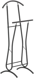 CLP Herrendiener Rufus Mit Schuhablage I Moderner Kleiderständer Aus Pulverbeschichtetem Metall I Unisex Kleiderbutler 