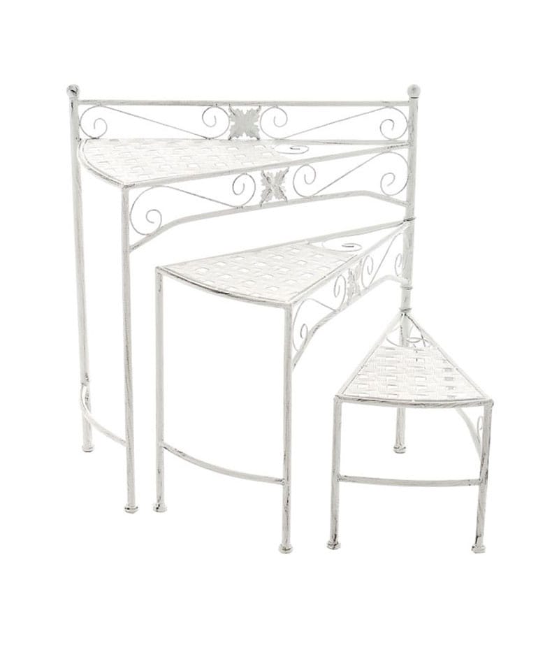 CLP Metall-Blumentreppe SWING mit verstellbaren Stufen | Klappbarer Blumenst&auml;nder | In verschiedenen Farben erh&auml;ltlich 