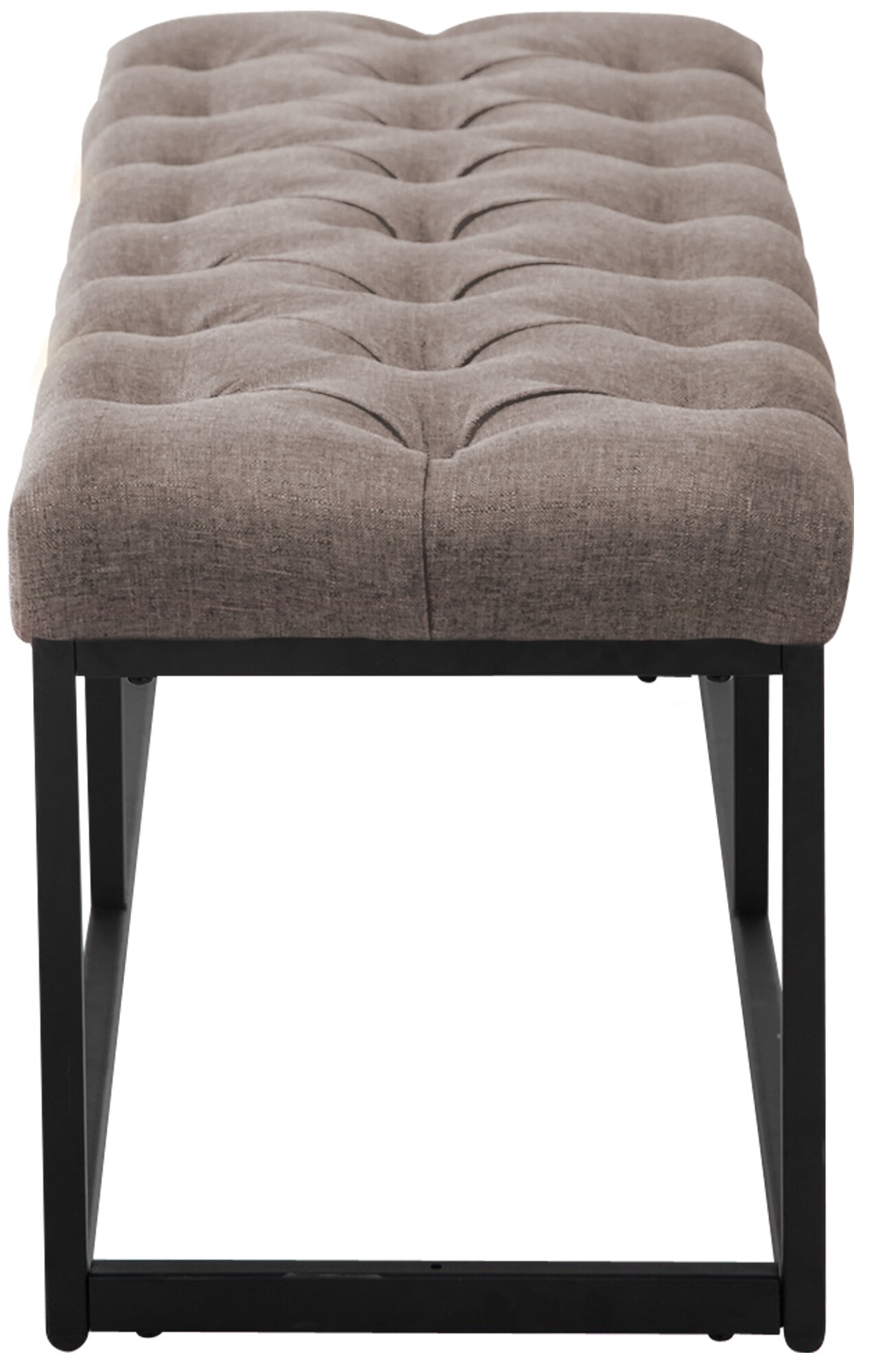 CLP Sitzbank Amun I Mit Stoff-Bezug I Mit Schwarzem Metallgestell 