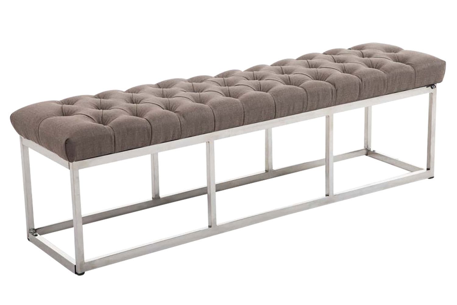 CLP Sitzbank Amun I Mit Stoff-Bezug I Mit Edelstahl-Gestell 