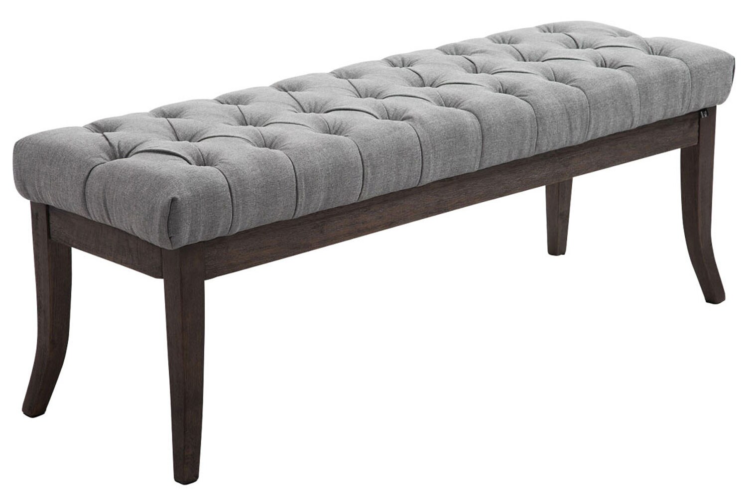 CLP Sitzbank Ramses Stoff antik-dunkel 120 Farbe: grau, Größe: 120 cm