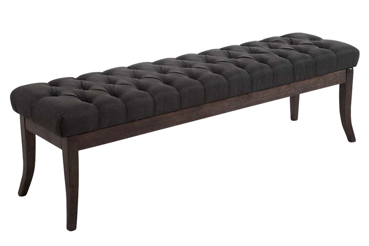 CLP Sitzbank Ramses Stoff antik-dunkel 150 Farbe: dunkelgrau, Größe: 150 cm