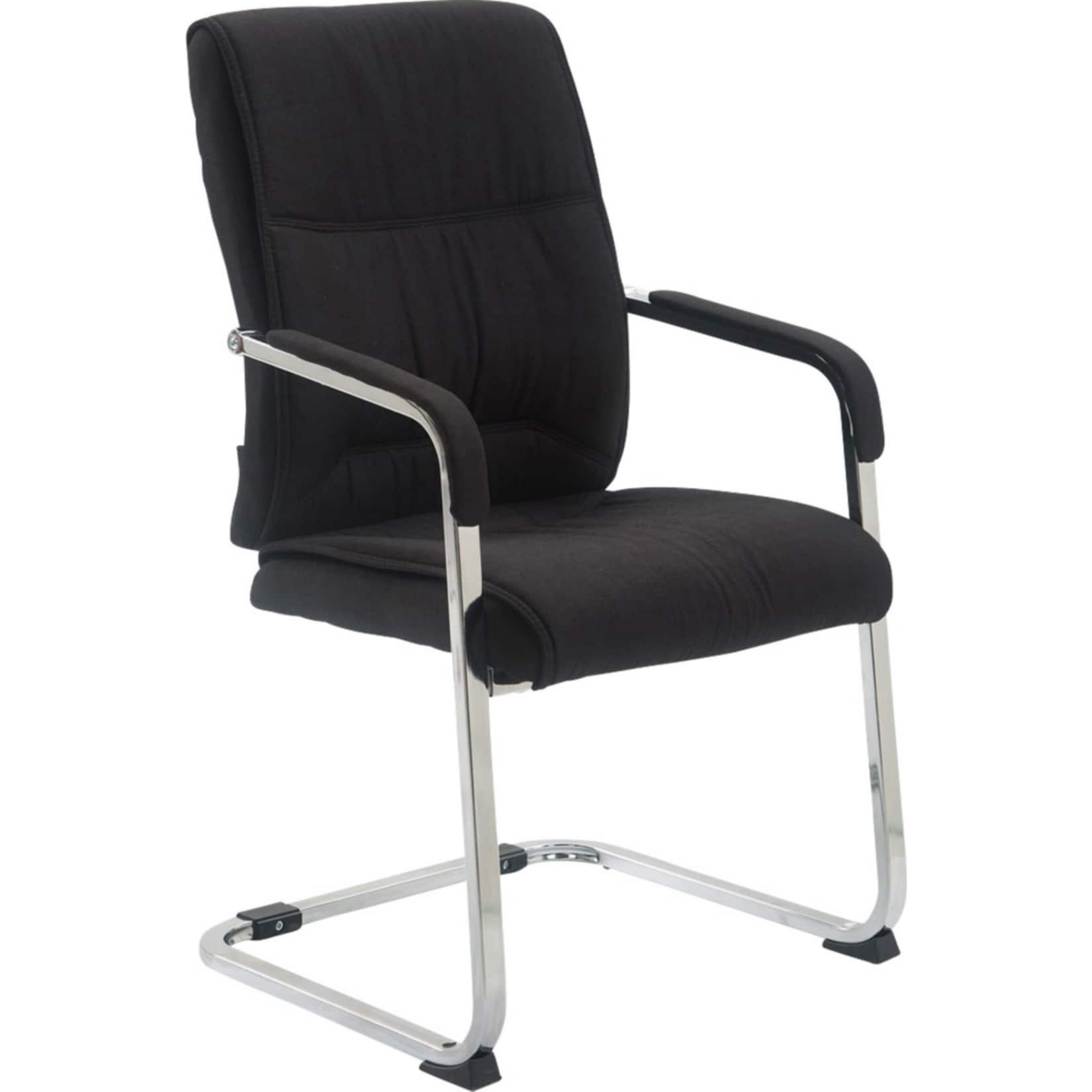 CLP XXL-Freischwinger Anubis Mit Gepolsterter Sitzfl&auml;che I Konferenzstuhl Mit Metallgestell Und Stoffbezug 