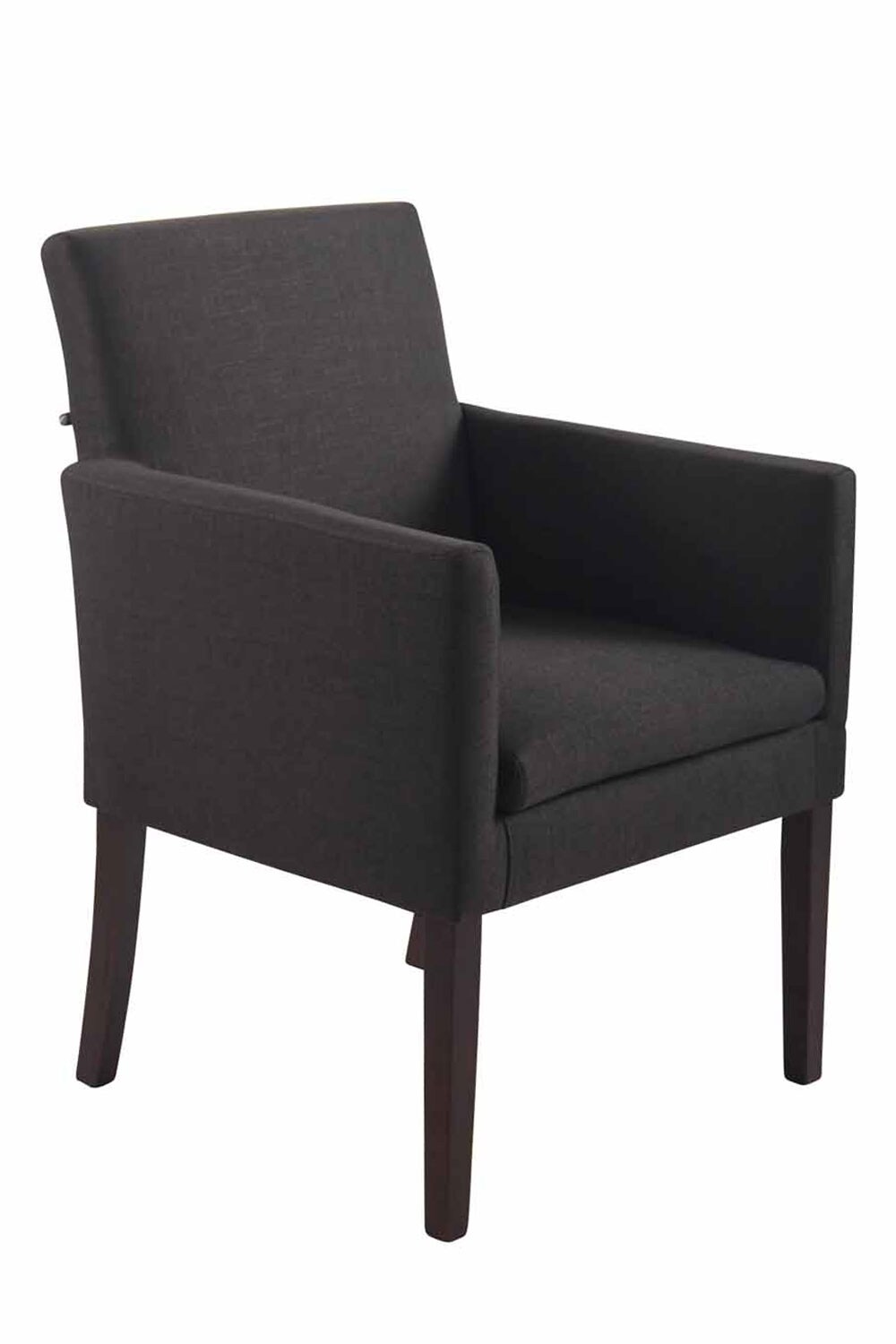 CLP Esszimmerstuhl WEBB Mit Stoffbezug I Polsterstuhl Mit Robustem Holzgestell I Retrostuhl Mit Bodenschonern 